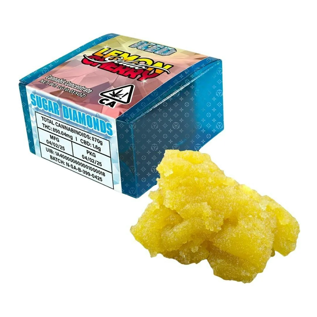 ICED Sugar Diamonds Lemon Cherry Gelato 1g