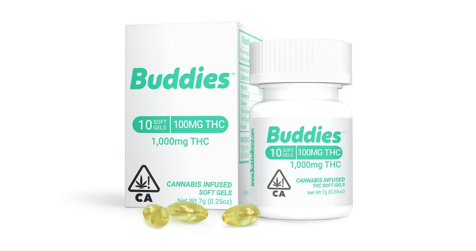 Buddies - THC 100mg Capsule 10pc