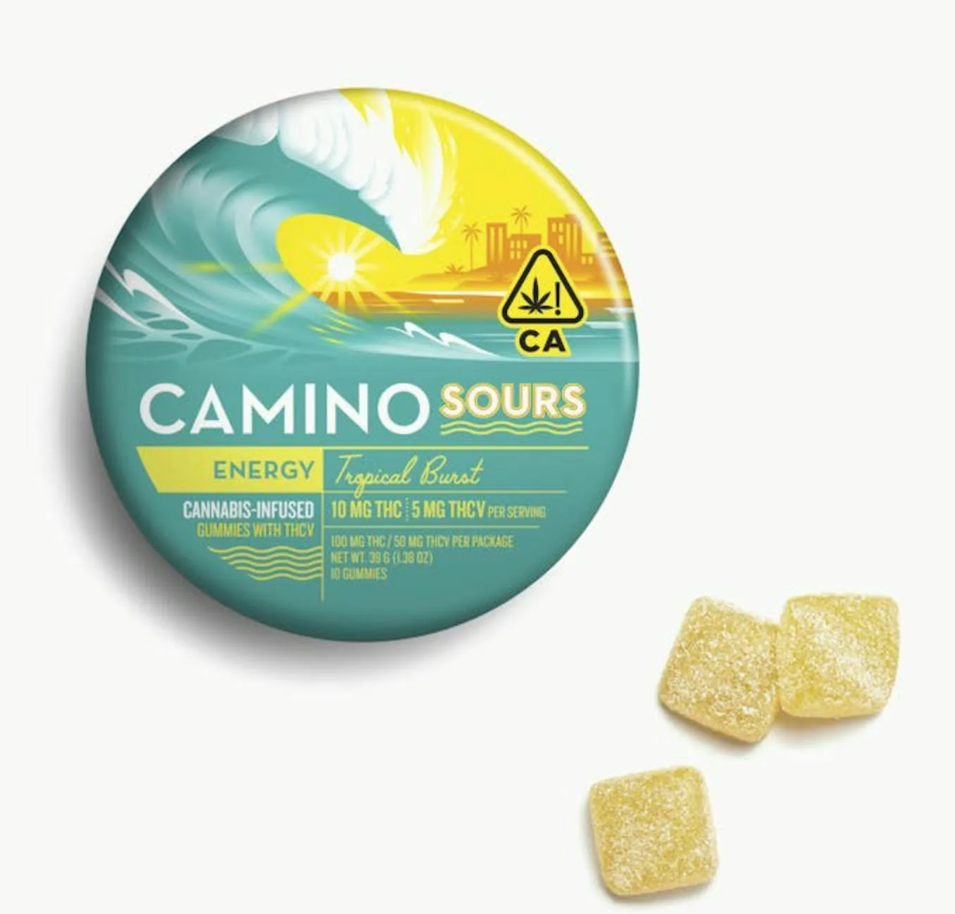 CAMINO TROPICAL BURST SOURS ENERGY GUMMIES