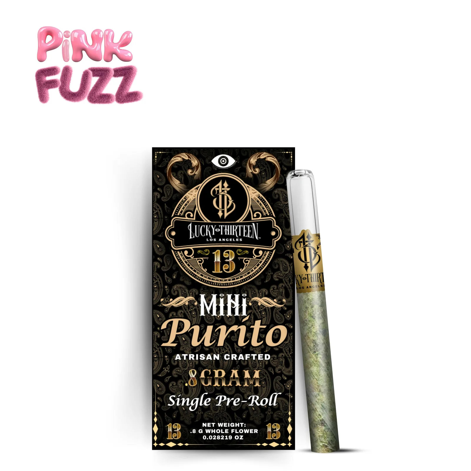 Lucky Thirteen Mini Purito - Pink Fuzz