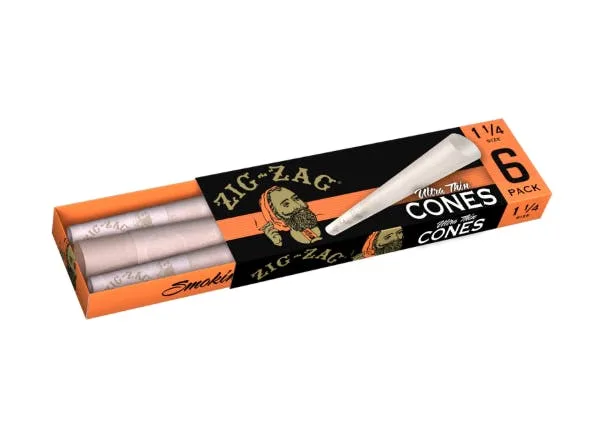 Zig Zag Cones 6 Pack 1 1/4