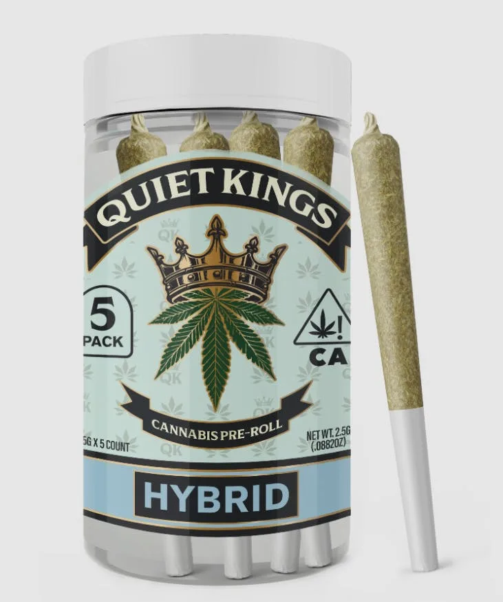 Quiet Kings 5pk Prerolls 2.5g Dosi Crasher