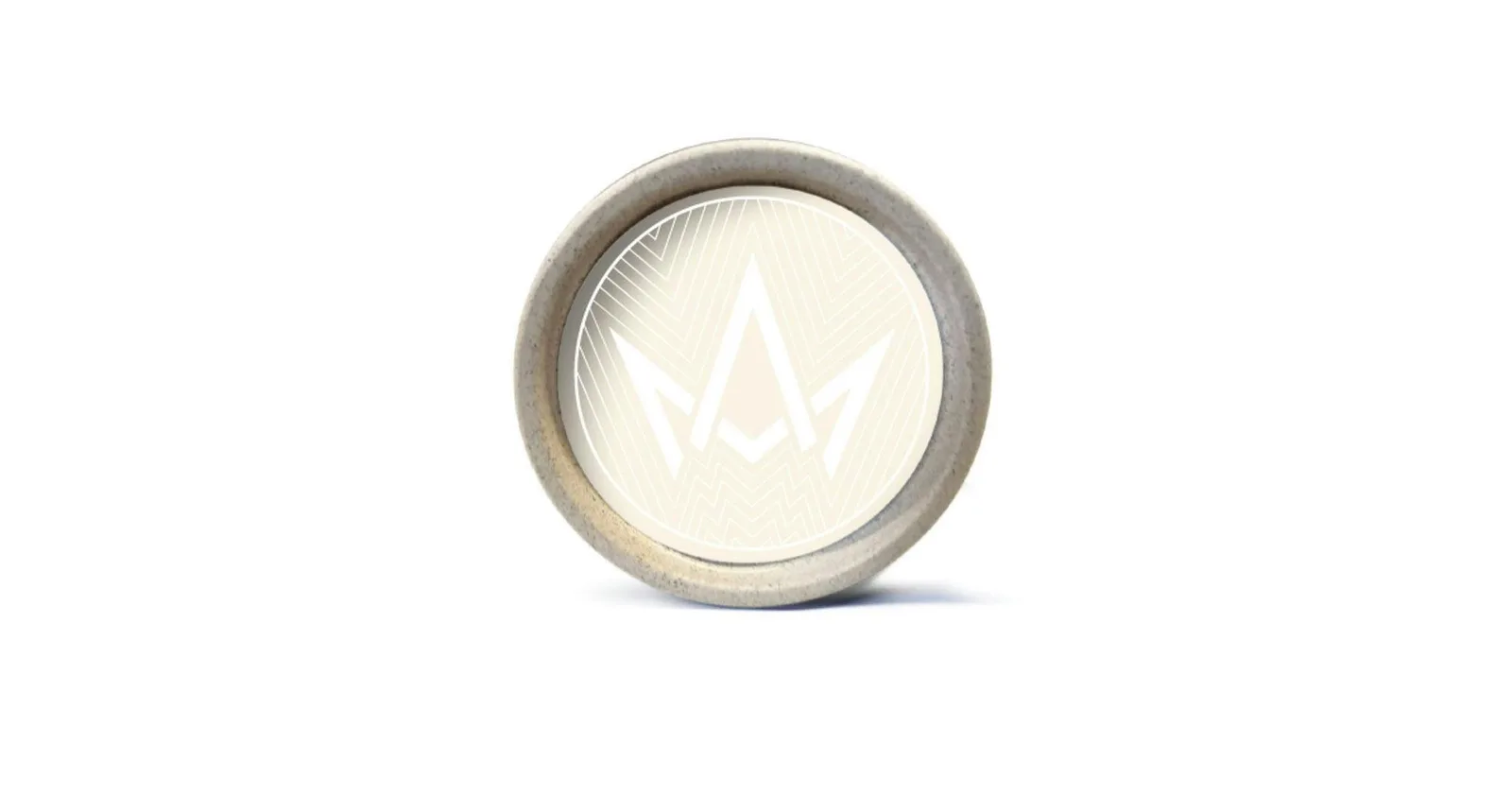 March and Ash - 2 piece Small Hemp Grinder - White