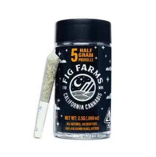 FIG FARMS - 2.5g 5pk Zodashi Prerolls