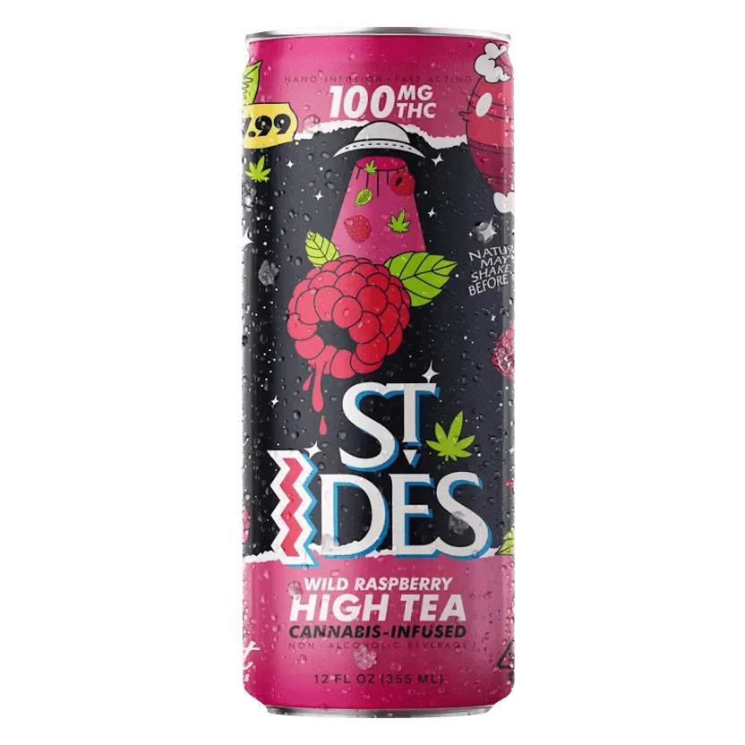 St. Ides | Wild Raspberry | Infused Beverage | 100mg 12oz