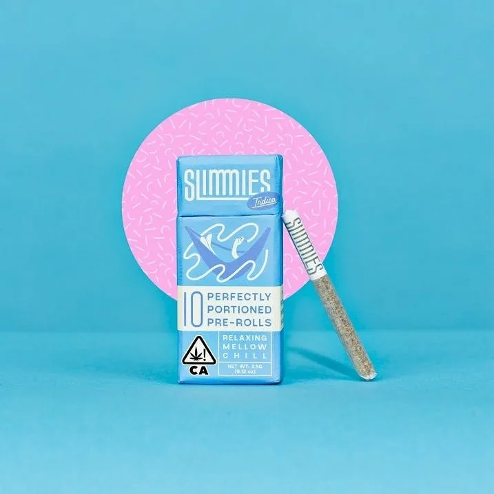 Slimmies Garlic Mints Joints 10pk Indica ( 3.5g Indoor Flwr )