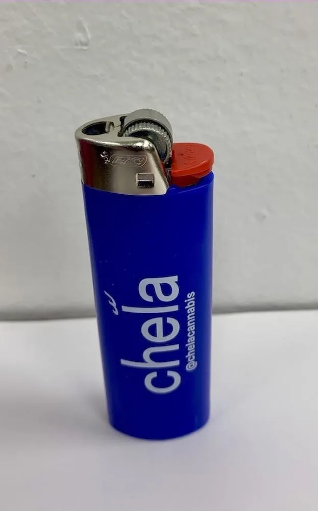 Blue Bic Lighter | Chela