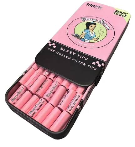 TIP TIN PREROLLED 100CT BLAZY SUSAN