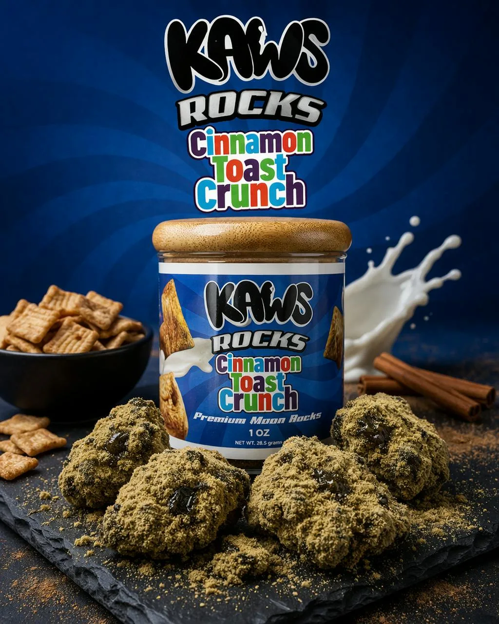KAWS ROCKS | CINNAMON TOAST CRUNCH (1OZ MOONROCKS)