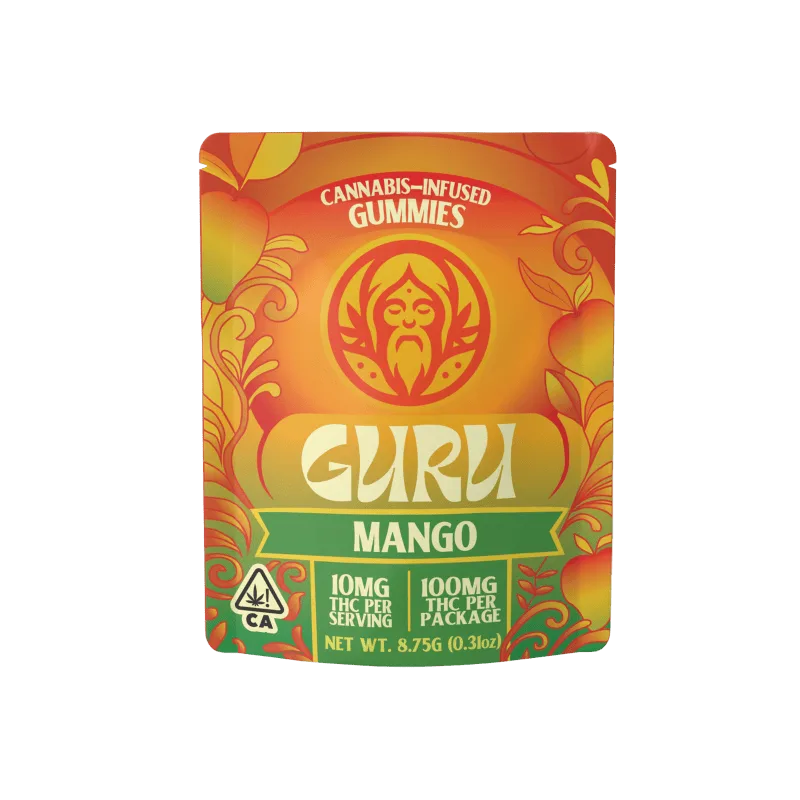 GURU - Mango Gummy - 100mg - Edible