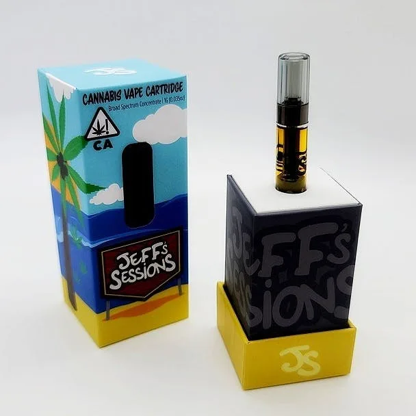 Jeff's Sessions Platinum Blueberry Kush 1g Distillate Vape