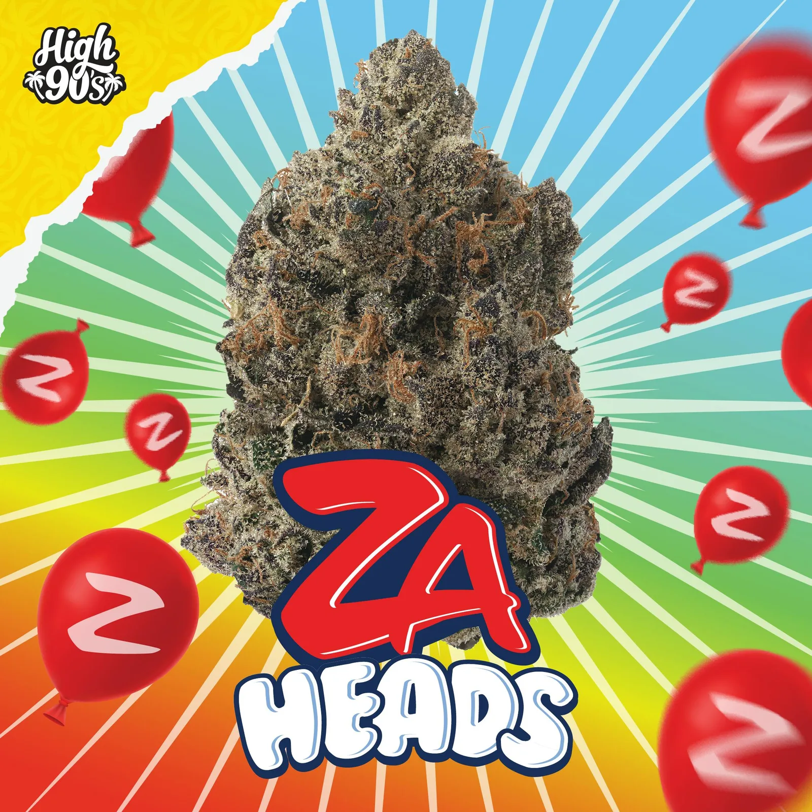 High 90s : ZA Heads 3.5g Flower