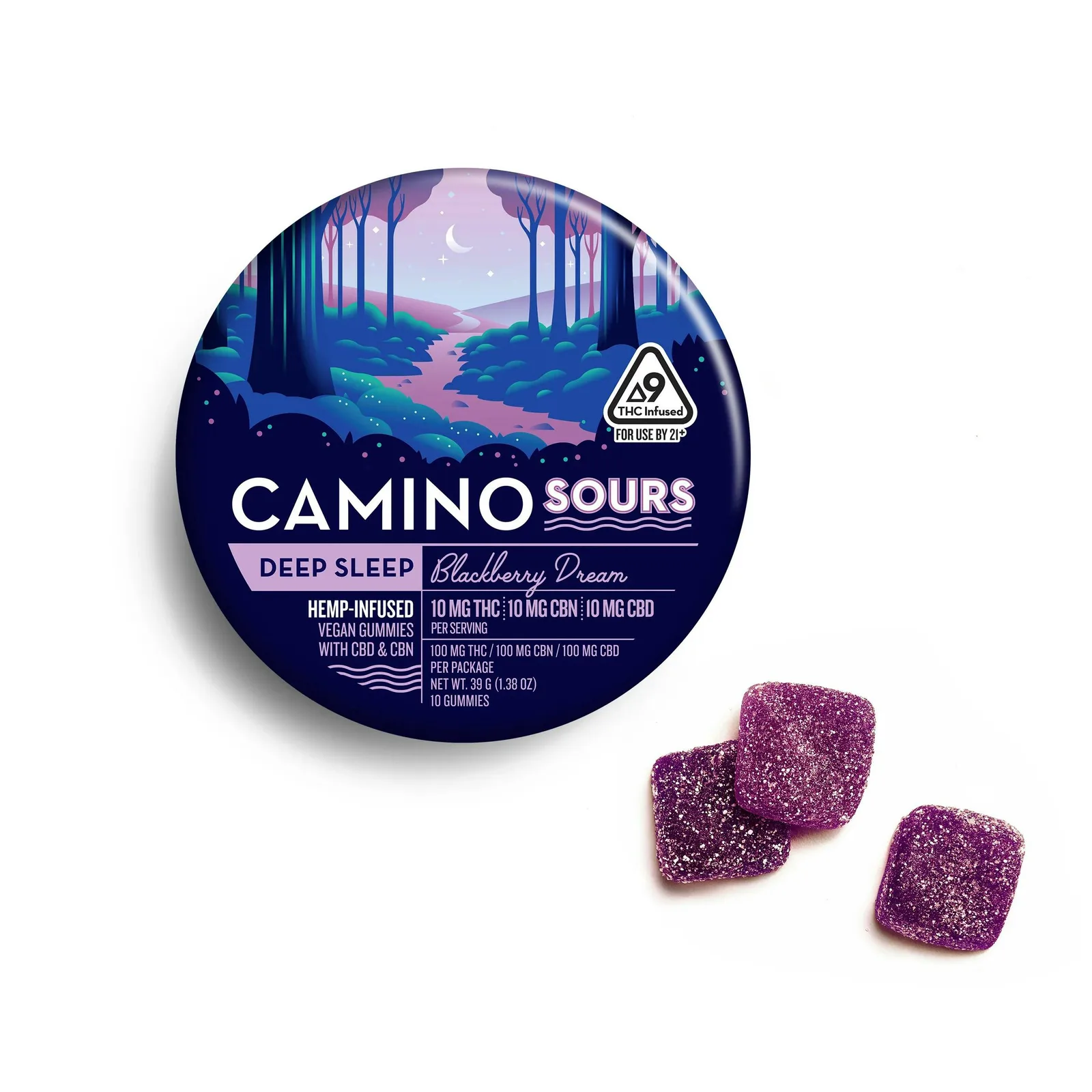 Camino Sours DEEP SLEEP Blackberry CBN CBD 1:1:1