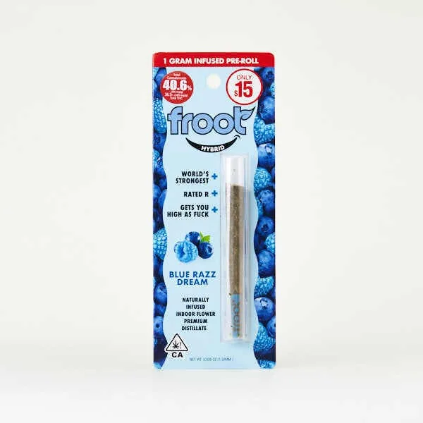 Froot - Infused Pre-Roll - Blue Razz 1g