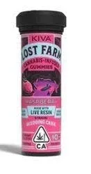 [Lost Farm] Live Resin Gummies - 100mg - Raspberry Wedding Cake (I/H)