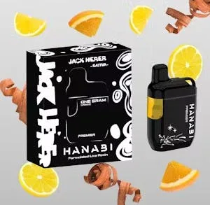 Hanabi Live Resin AIO Vape Jack Herer 1g