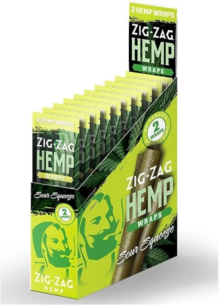 Zig Zag - Sour Squeeze Hemp Wraps