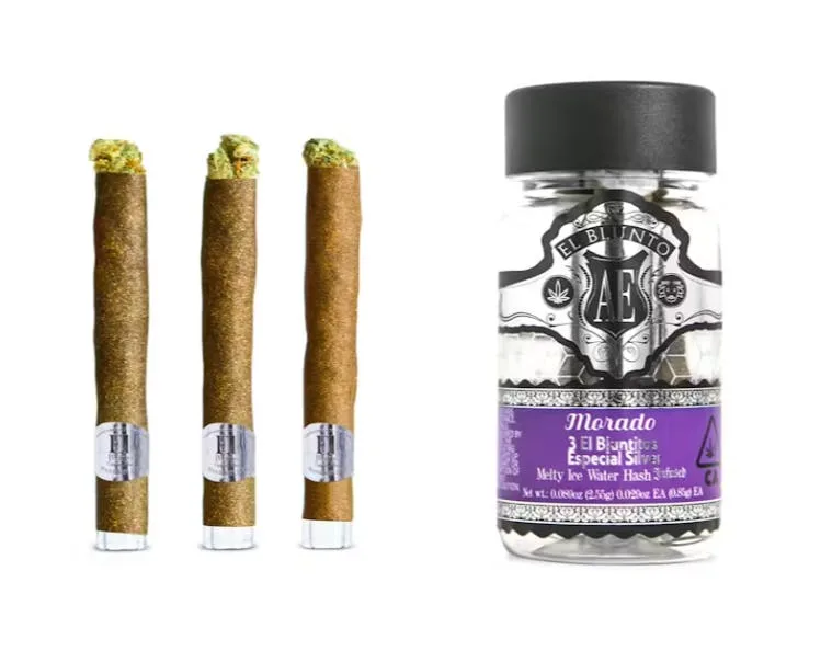 El Bluntito Silver-Morado-Hash Infused-.85g x 3pk