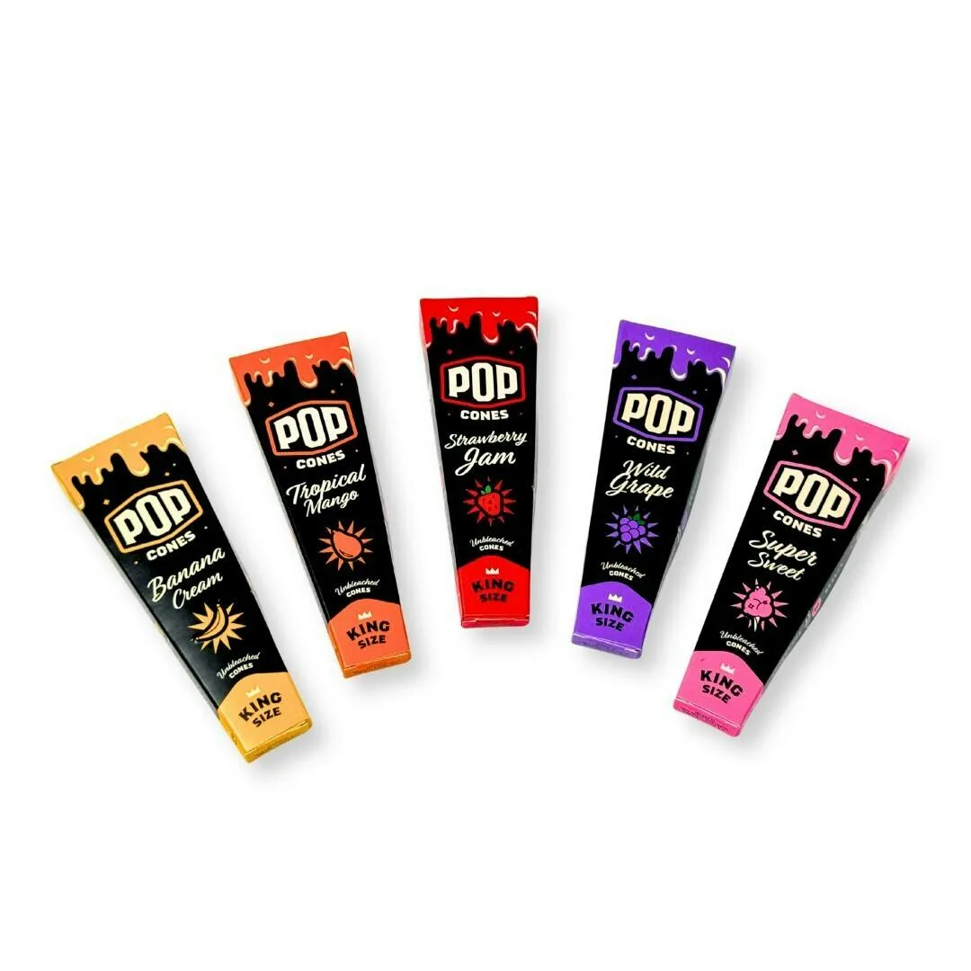 Kolas Pop Cones King Size Unbleached 3pk Super Sweet