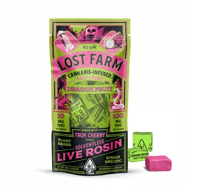 Lost Farms - 100mg Dragon Fruit Rosin Chews