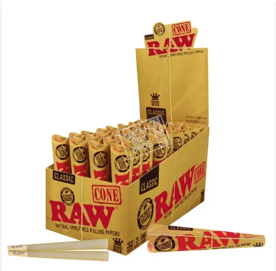 RAW KING CONES 3PK