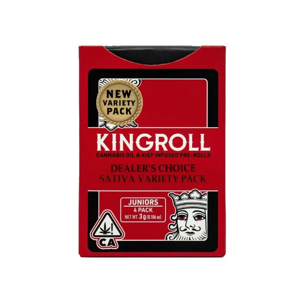KINGROLL 4 PACK VARIETY - SATIVA MIX #6 .75G - KINGPEN