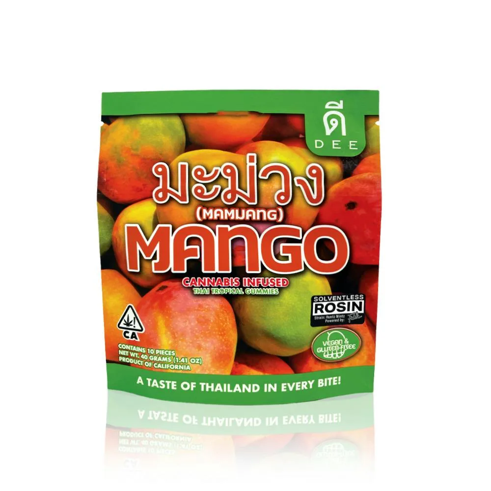 Dee Thai Mango Hybrid Solventless Rosin Gummies 100mg