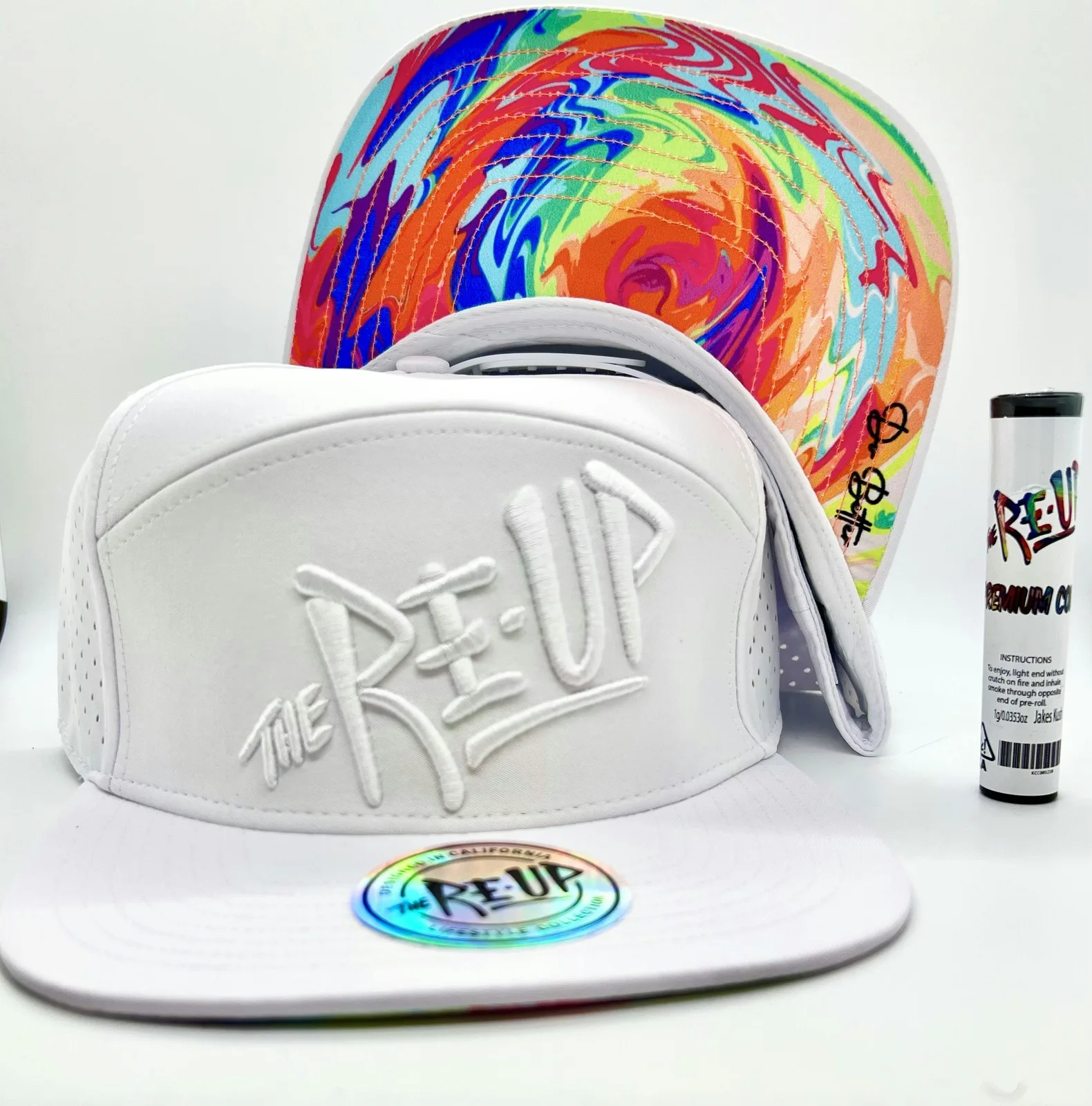 PRE-ORDER ONLY *Deal! $24 The White Edition Snapback - The Re-Up Performance Line + 1 Preroll