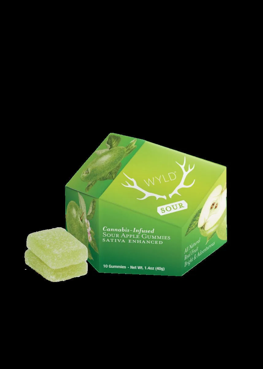 Wyld Gummies - Sour Apple 100mg