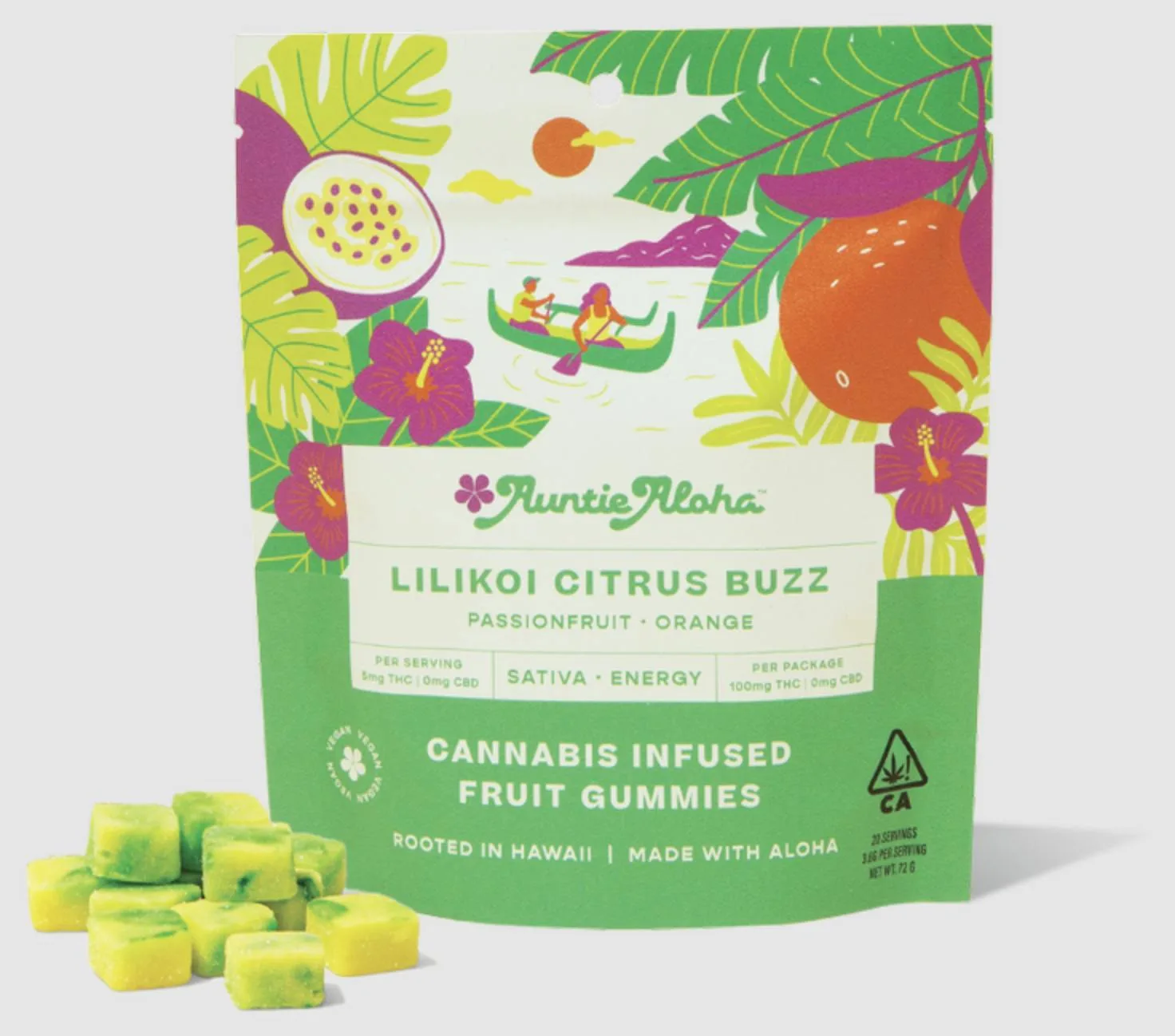 Auntie Aloha- Lilikoi Citrus Buzz 100mg 20pk