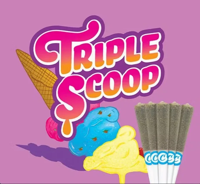Cookies | Infused Prerolls 5pk | Triple Scoop | 2.5g