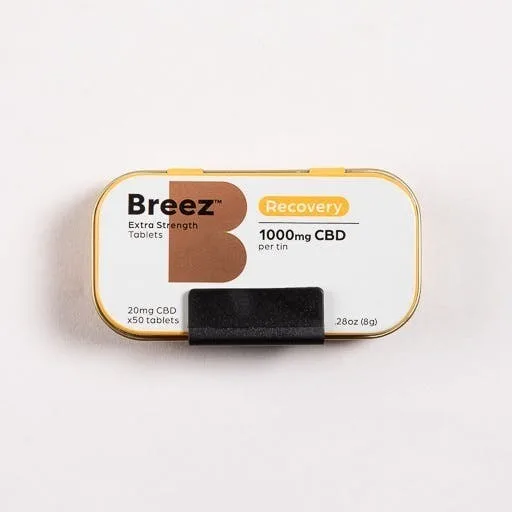 Breez Extra-Strength Recovery CBD Tablet Tin