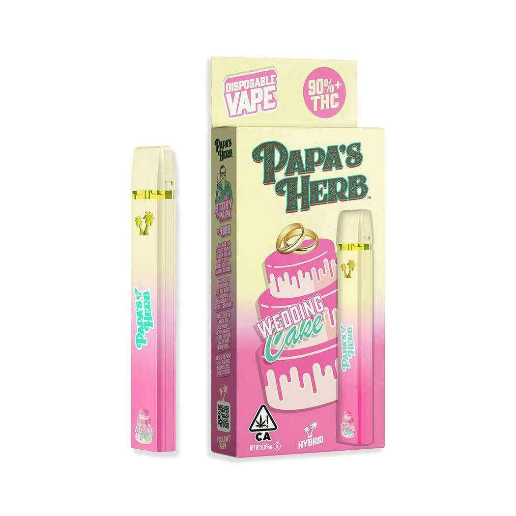 Papa's Herb - Wedding Cake All In One Vape - 1 g