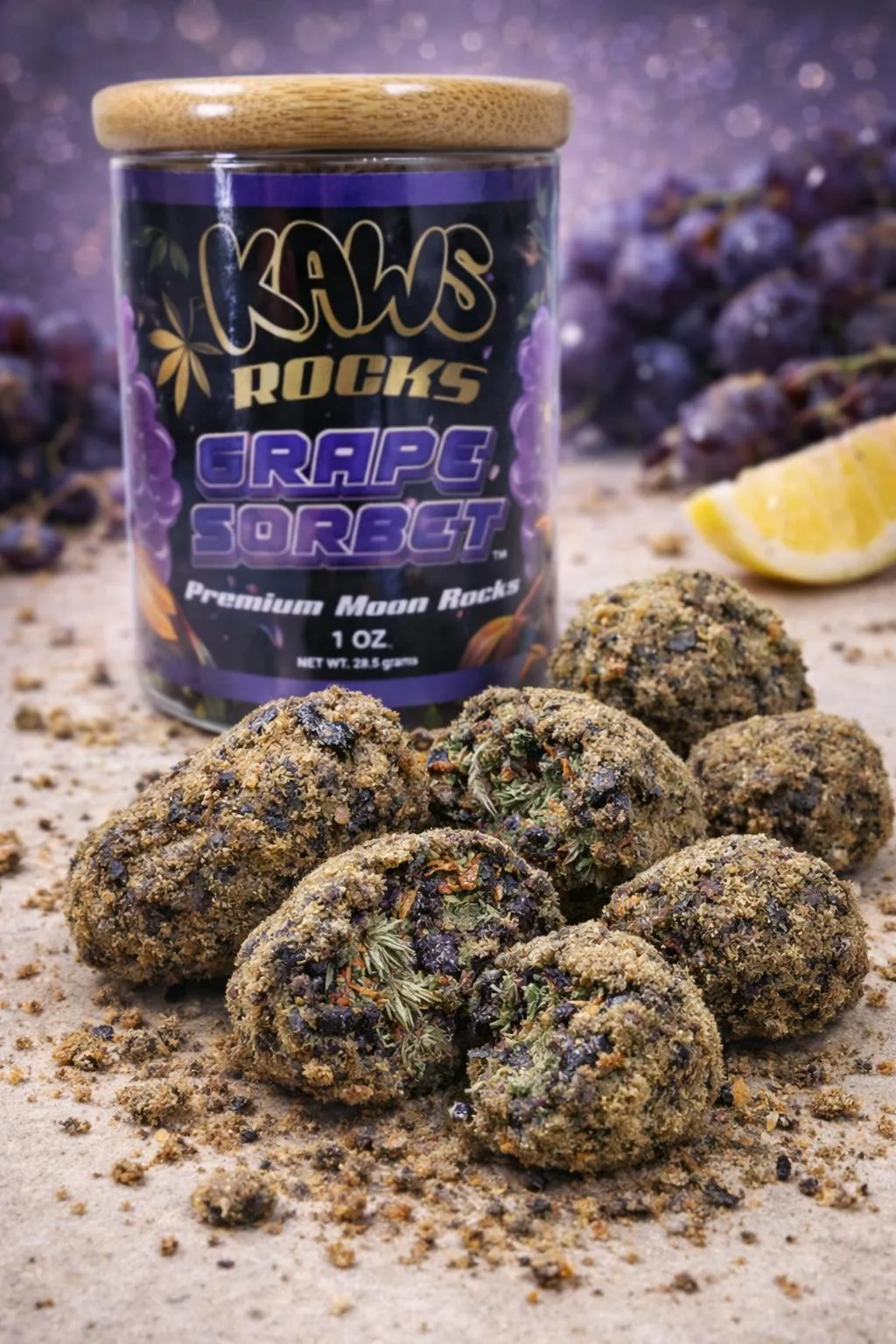 KAWS ROCKS | GRAPE SORBET (1OZ MOONROCKS)