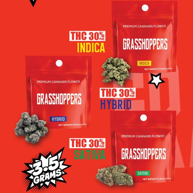 GRASSHOPPERS - INDICA (3.5G) [I]