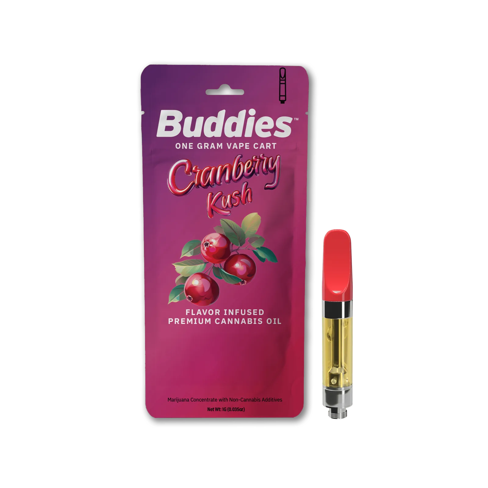 Buddies Cranberry Kush Cart 1g