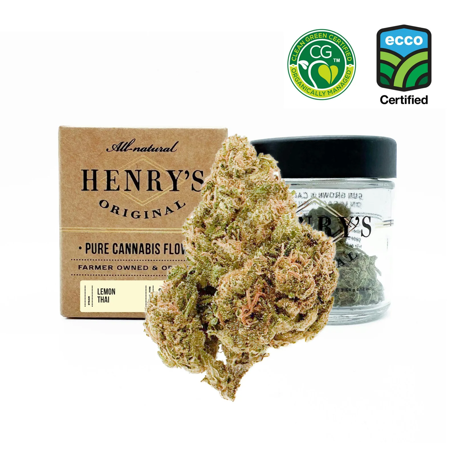 Henry's Original | Lemon Thai | Jar Big Buds | 3.5g