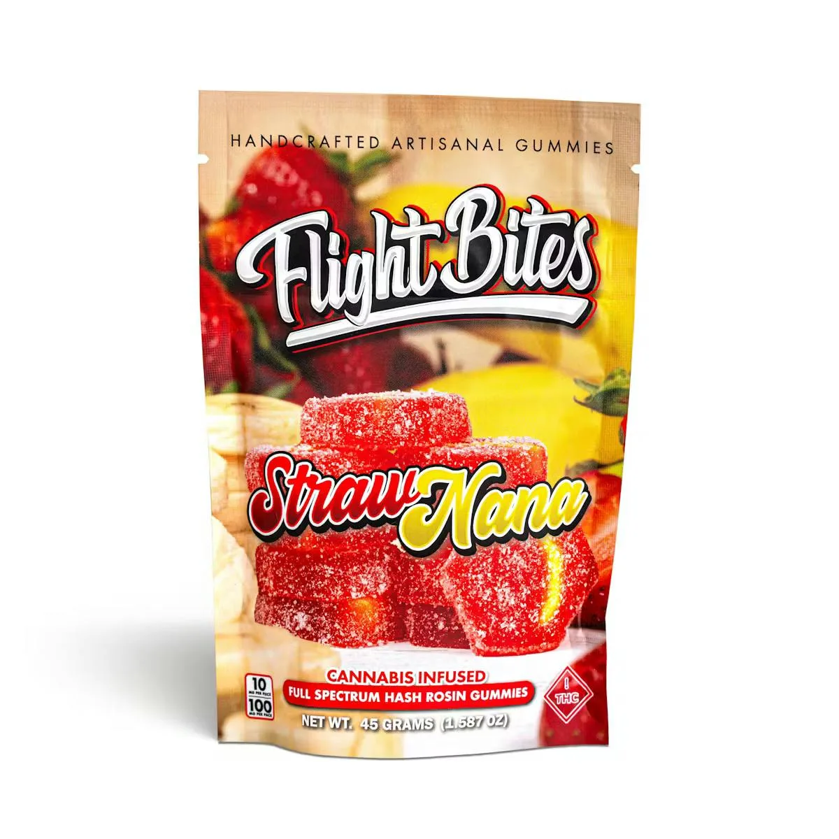 FLIGHT BITES - STRAWNANA 100mg 10pk