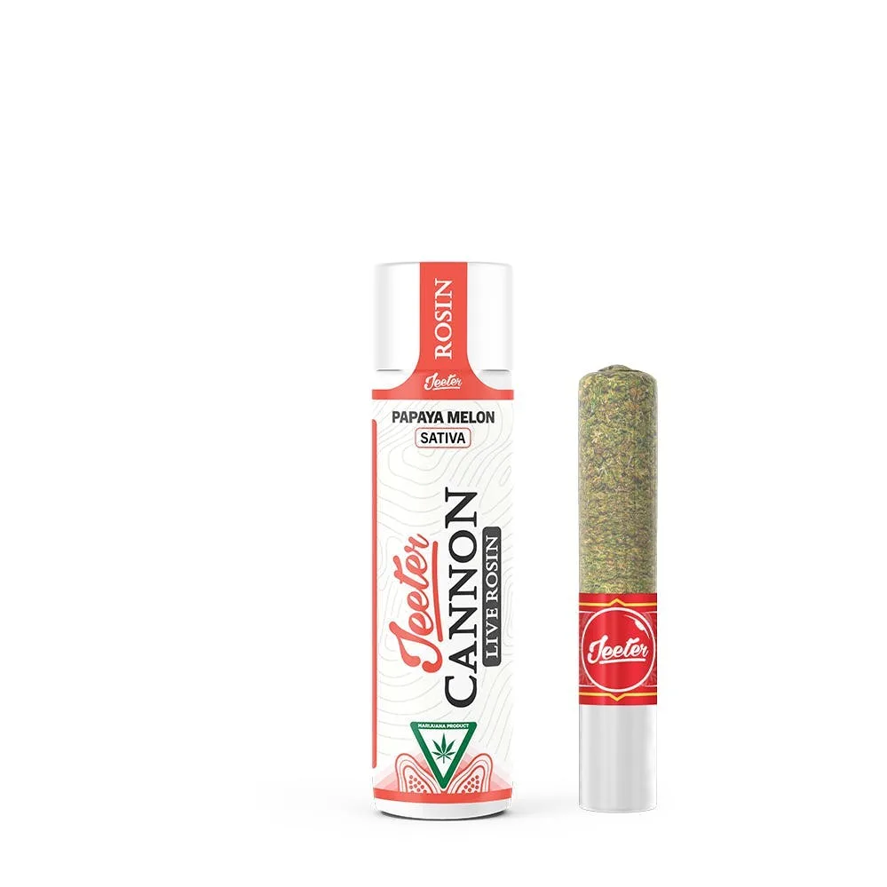 Jeeter | Papaya Melon | Live Rosin Cannon | Infused Joint | 1.3g