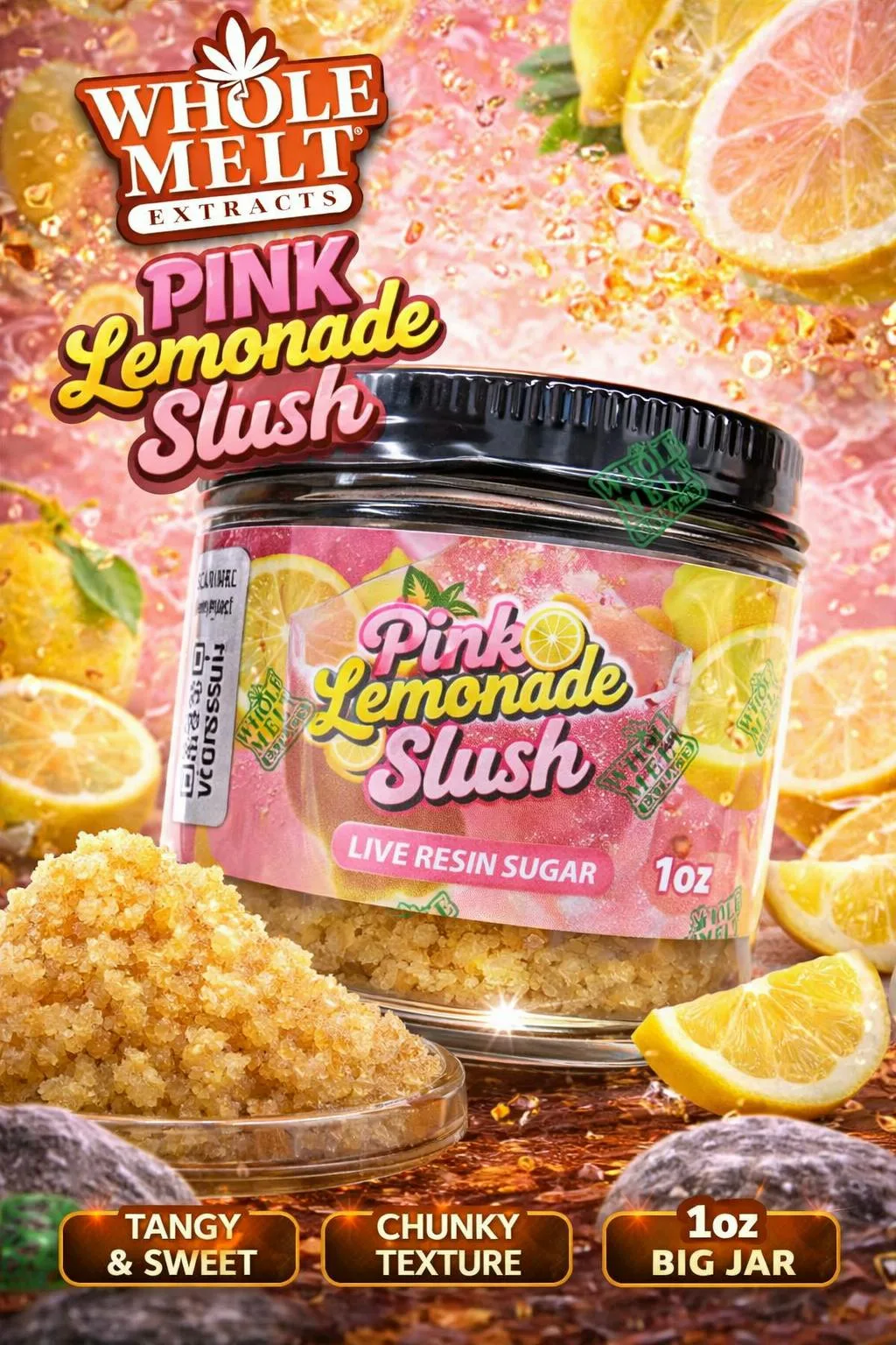 WHOLE MELT | PINK LEMONADE SLUSH (1OZ LIVE RESIN )
