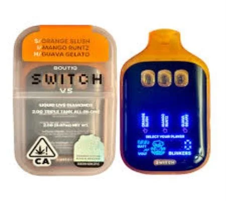 BOUTIQ SWITCH V5-2G (S)ORANGE SLUSH(I)MANGO RUNTZ(H)GUAVA GELATO TRIPLE TANK DISPO