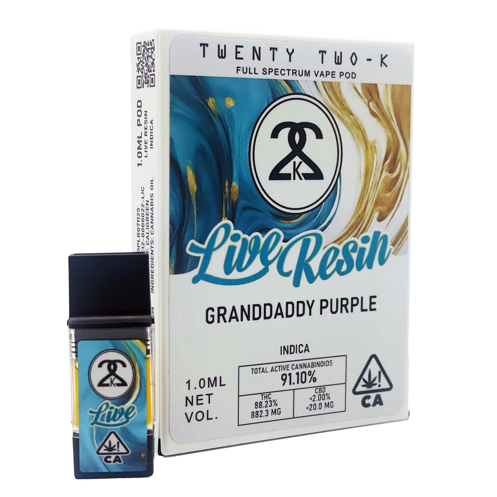 22K - Granddaddy Purple - Live Resin - 1.0ml POD