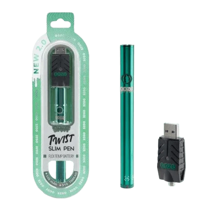 Ooze Slim Twist Pen 2.0 - Aqua Teal