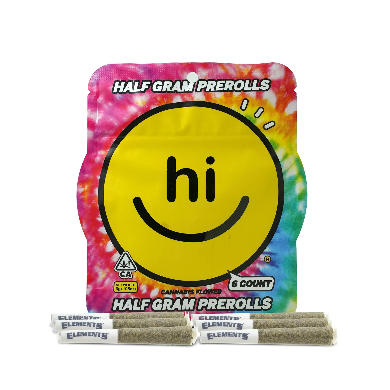 Hi- 6 Pack 0.5g Prerolls- White Trufflez- Indica