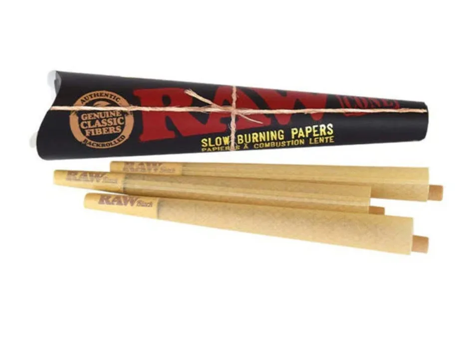 Pipe King - Raw Cones (Black) | King Size | 3 Pack