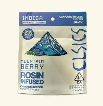 CLSICS - MOUNTAIN BERRY ROSIN INFUSED 2 PIECE GUMMIES - MOUNTAIN BERRY ROSIN INFUSED 2 PIECE GUMMIES