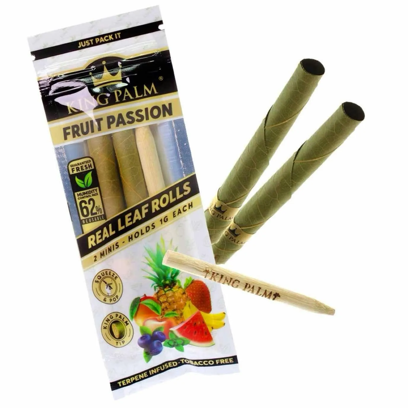 Kolas King Palm Mini Blunt Wraps 2pk Fruit Passion