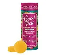 Good Tide | Passion Fruit | Solventless Hash Rosin Gummies | Deep Relaxation, Sleepy | 200mg