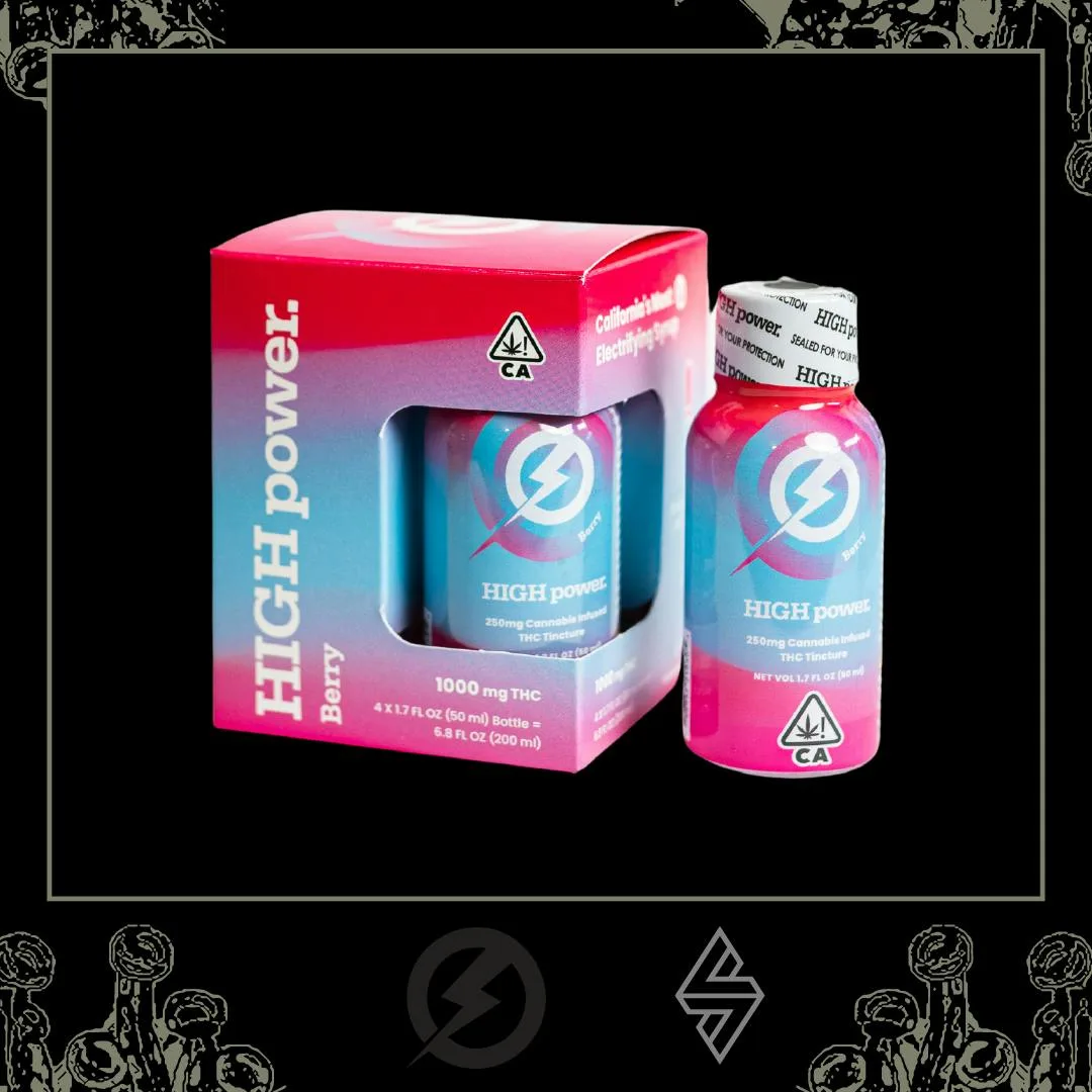HIGH POWER | BERRY | 1.7 OZ TINCTURE - 1000 mg - 4 Pack