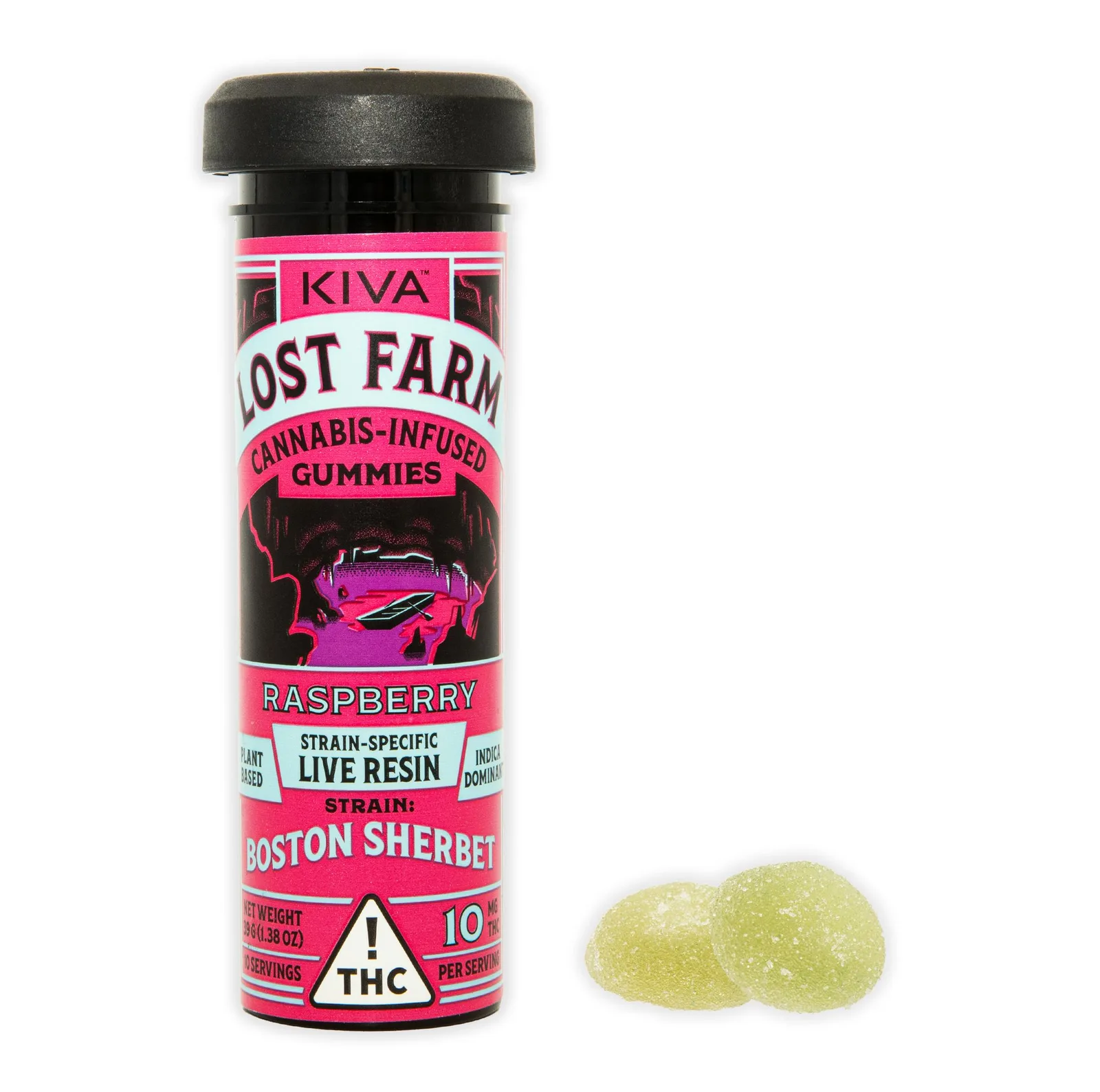 RASPBERRY LIVE RESIN GUMMIES 10PC [100MG]